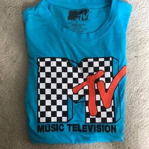 MTV retro vintage checkered tee